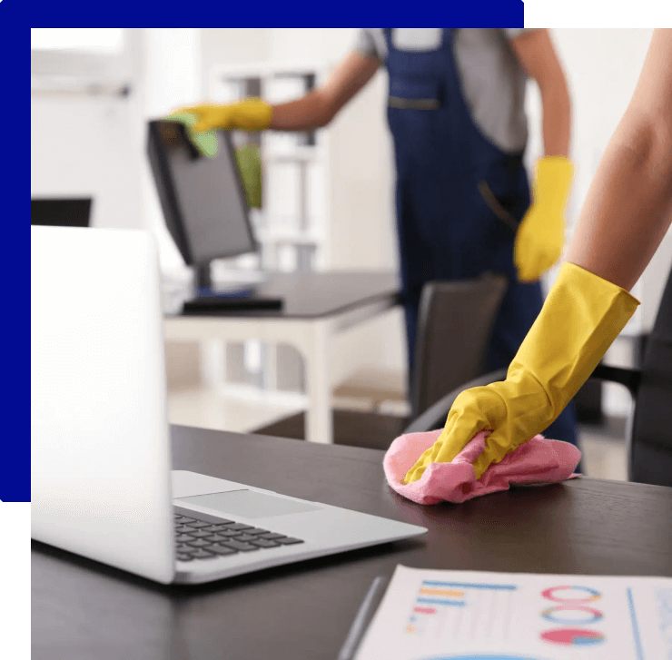 Professional cleaner ensuring top-notch commercial cleaning for businesses in Sydney.
