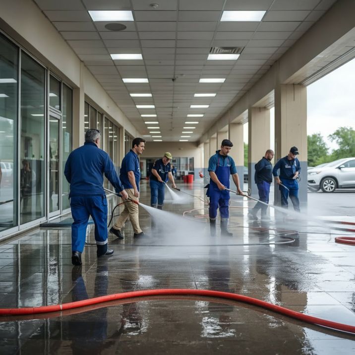 Pressure washing cost Sydney, professional pressure washing technician cleaning a residential driveway in Sydney with commercial-grade equipment